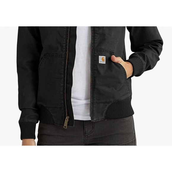Carhartt Crawford Bomber Jacket Womens (Size S) Rugged Flex Relaxed Fit Coat - Picture 3 of 8